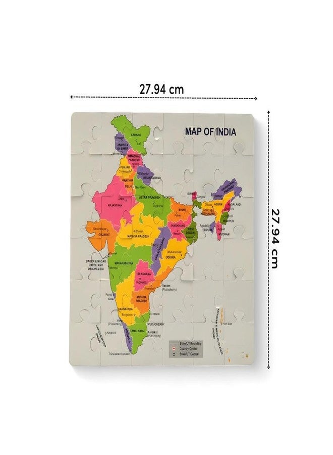 Mittimate Map of India Jigsaw Puzzle Game for Kids Age 4 to 6 Old I 36 Pieces Puzzle Toy I Birthday Gift for Children - Image 5